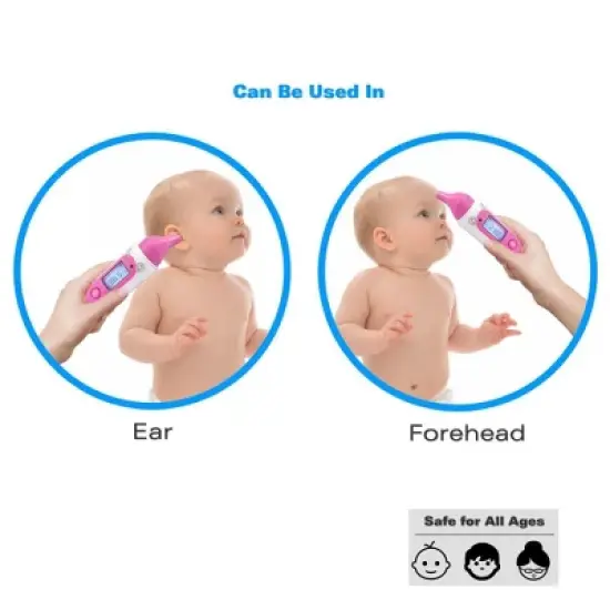 Pyle Bluetooth Digital Ear & Forehead Thermometer PHTM20BTPN &ndash; LCD Display &ndash; App Compatible image {4}