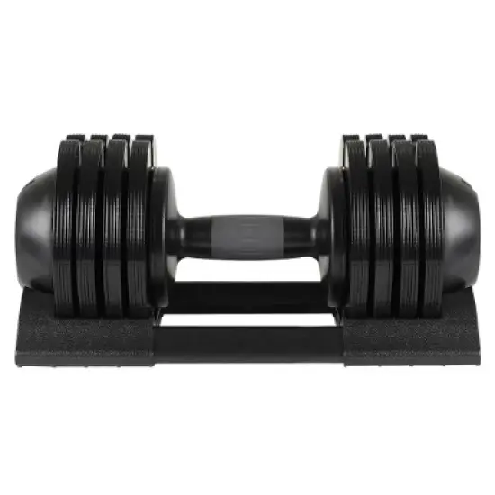 BestParts 52LBS Adjustable Dumbbell Set, Steel and Plastic, Fast Adjustment with Turning Handle, Ideal for Home Gym image {8}