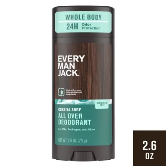Every Man Jack All Over Solid Deodorant Coastal Surf - 2.6oz image {12}