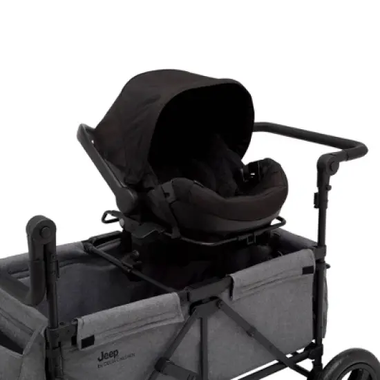 Jeep Wrangler Stroller Wagon with Included Car Seat Adapter by Delta Children - Gray image {5}