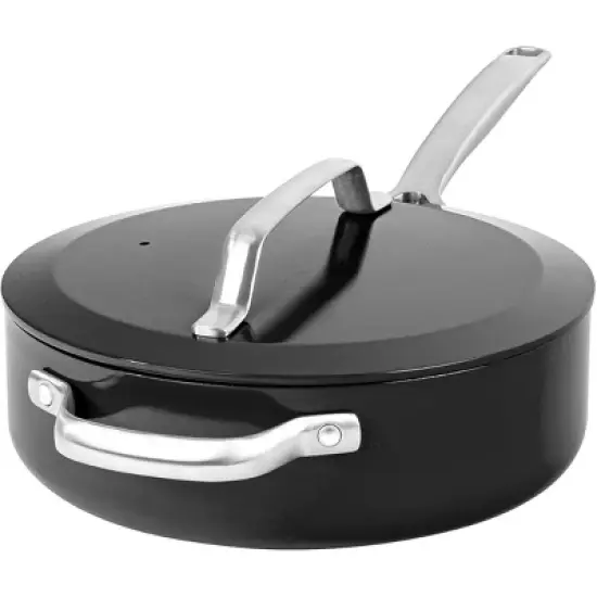 Gotham Steel Modern Collection 4 Qt Ceramic Nonstick Saute Pan with Lid image {7}