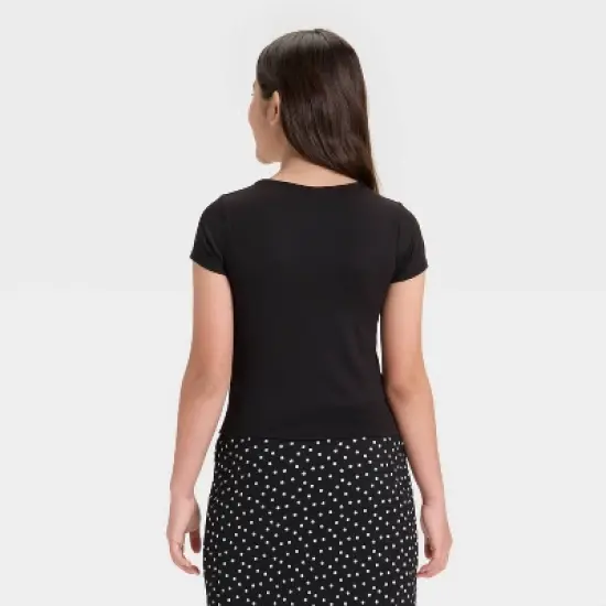 Girls' Short Sleeve Soft Smooth T-Shirt - art class&trade; image {1}