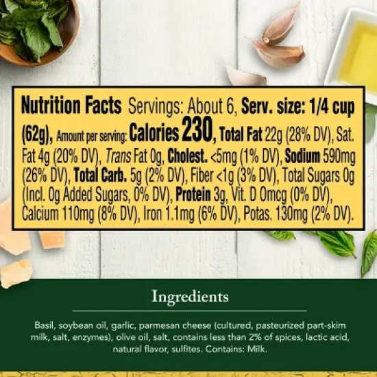 Classico Pesto Pasta Sauce - 13.5oz image {6}