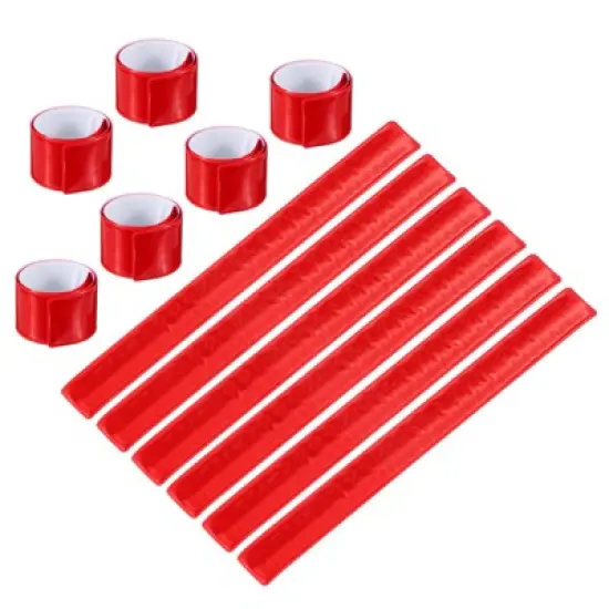 Unique Bargains High Visibility Reflective Slap Bands for Night Jogging Cycling Hiking 12 Pcs image {12}