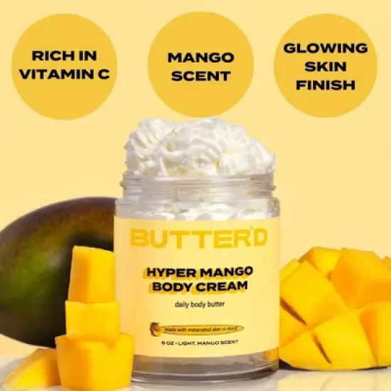 Butter'd Hyper Mango Body Cream image {1}