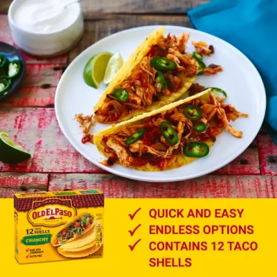 Old El Paso Gluten Free Crunchy Taco Shells image {2}
