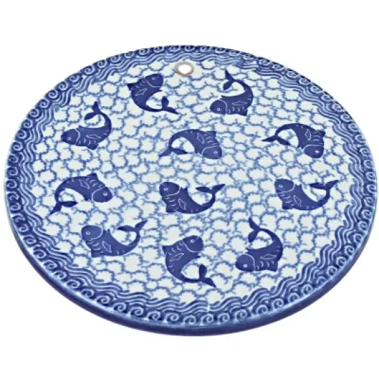 Blue Rose Polish Pottery 413-Trivet image {11}