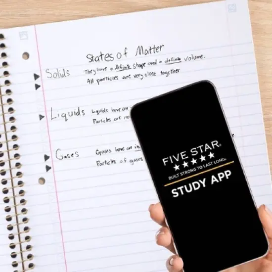 Five Star Fashion Wide Ruled Notebook 80ct Peacock, School Supplies image {2}