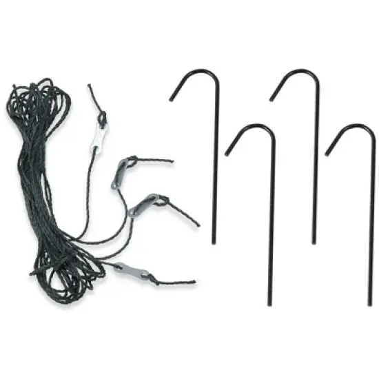 Machrus Ogrow Deep Fastening Iron Greenhouse Anchor Kit - Set of 4 anchors and Ropes image {4}