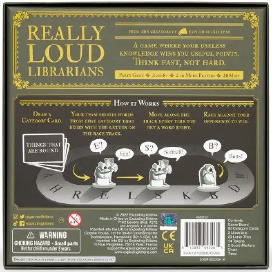 Really Loud Librarians Game by Exploding Kittens image {2}