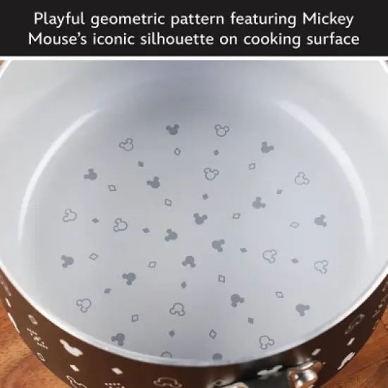 Farberware Disney Monochrome 2qt Ceramic Nonstick Saucepan with Lid Black: Lifetime Warranty, Dishwasher-Safe, Gas & Electric image {6}