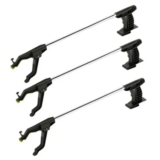 Cubii Health Lightweight Rotating 30" Easy-to-Use Reacher Grabber Tool, Aluminum, (3 Pack) image {4}