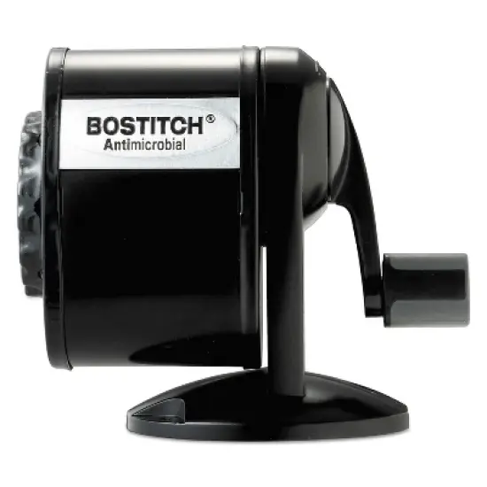 Bostitch Counter-Mount/Wall-Mount Antimicrobial Manual Pencil Sharpener Black MPS1BLK image {7}