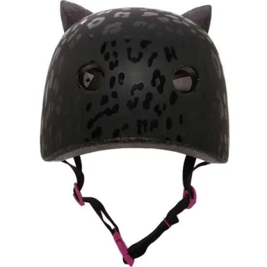 Krash! Leopard Kitty Cycling Girls' Bike Helmet - Black image {5}