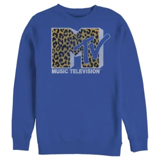 Men's MTV Cheetah Print Logo Sweatshirt image {3}