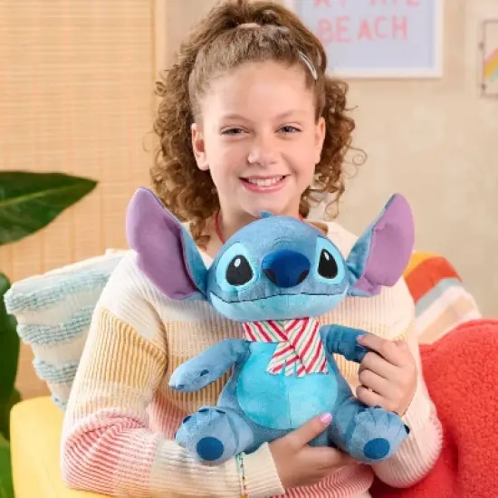 Disney Lilo & Stitch Holiday Large Plush: Polyester Character Stuffed Animal image {1}