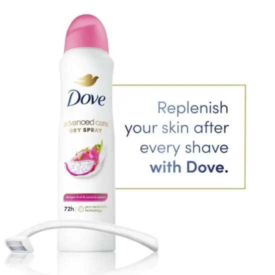 Dove Beauty Advanced Care 72-Hour Dry Spray Deodorant Dragon Fruit and Coconut Cream - 3.8oz image {2}