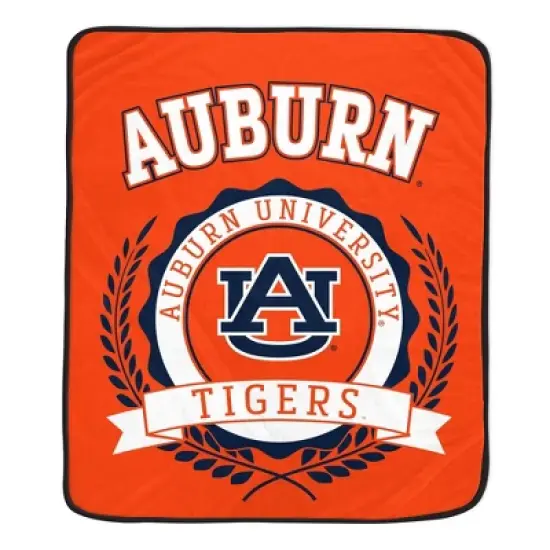 NCAA Auburn Tigers Crest Ultra Soft Blanket image {2}