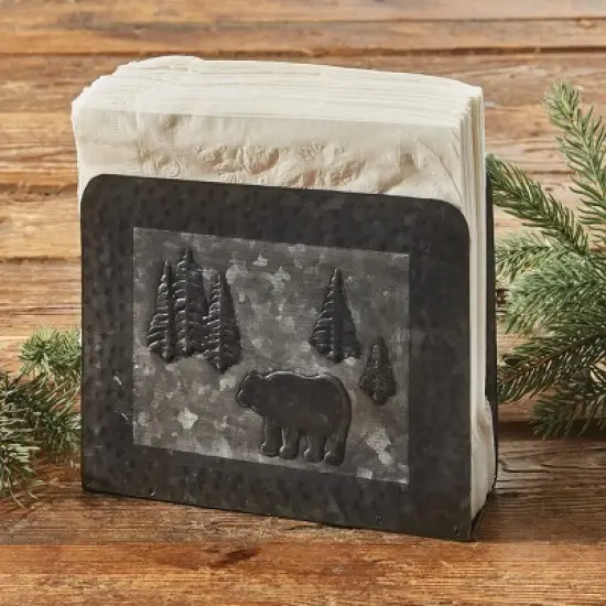 Park Designs Wild Woods Bear Napkin Holder image {1}
