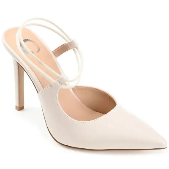 Journee Collection Womens Gracelle Pull On High Stiletto Pointed Toe Pumps image {10}