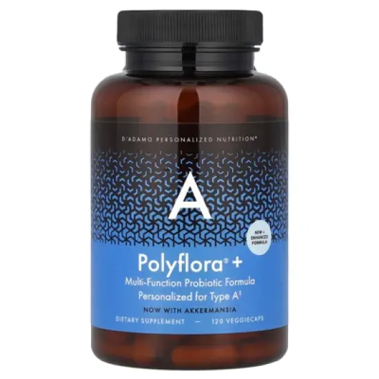 D'adamo Polyflora&reg; + A, Multi-Function Probiotic Formula, 120 VeggieCaps image {2}