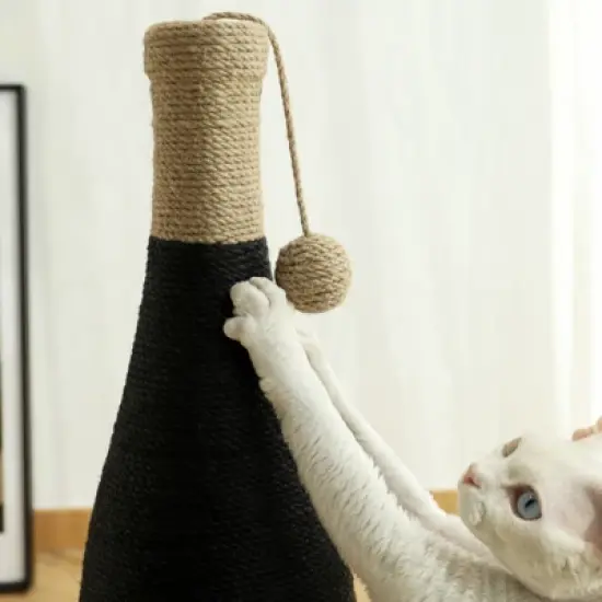 Fairyland&trade; - Wine Bottle Cat Scratching Post with Toy Ball image {3}