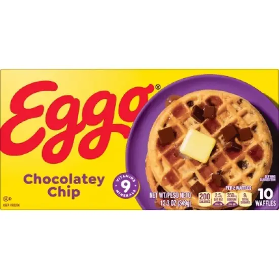 Eggo Frozen Waffles Chocolatey Chip - 12.3oz/10ct image {7}