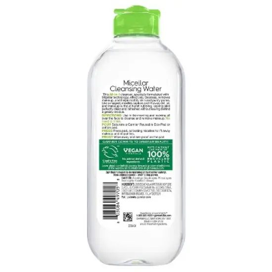 Garnier Mattifying Micellar Water Makeup Remover for Oily Skin - 13.5 fl oz image {1}