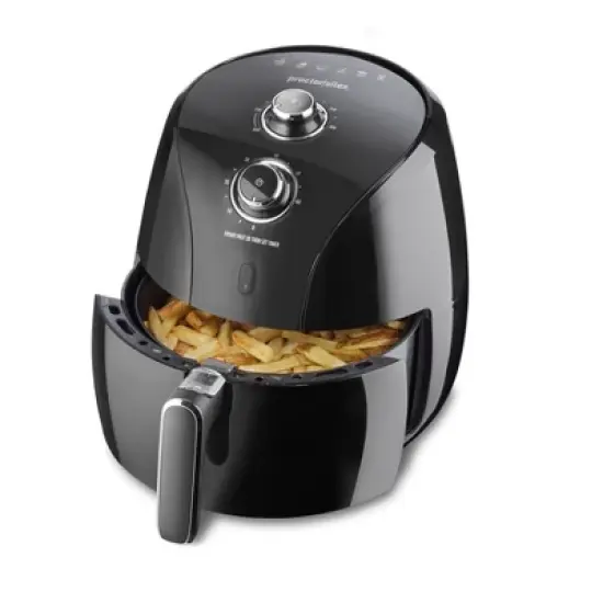 Proctor Silex Air Fryer - Black: 3 Qt Capacity, 1700W, Dishwasher-Safe Parts, Electric Kitchen Appliance image {2}