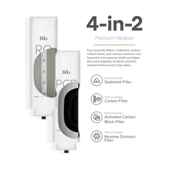 BRIO G20u Tankless RO Reverse Osmosis Water Filtration System White image {4}