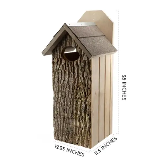 Uncle Dunkels Premium Pine Wood Duck House; Rustic Handmade Duck Nesting Box image {2}