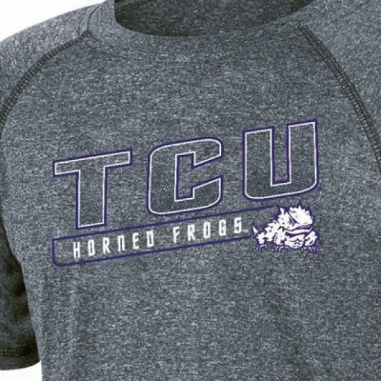 NCAA TCU Horned Frogs Boys' Gray Poly T-Shirt image {2}