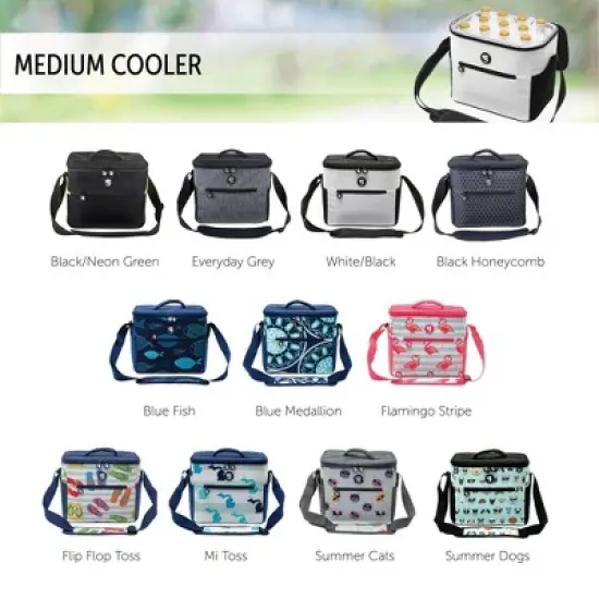 Geckobrands Geckobrands Medium 11 Bottle / 12 Can Cooler With Removable Hard Liner image {8}