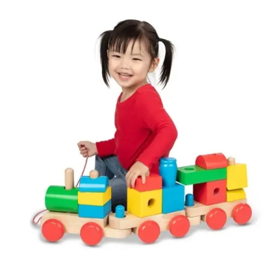Melissa & Doug Wooden Jumbo Stacking Train - Classic image {7}