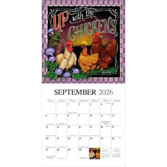 Hopper Studio Bless This Nest 2026 12"x24" Hanging Square Wall Calendar Plastic-Free image {3}