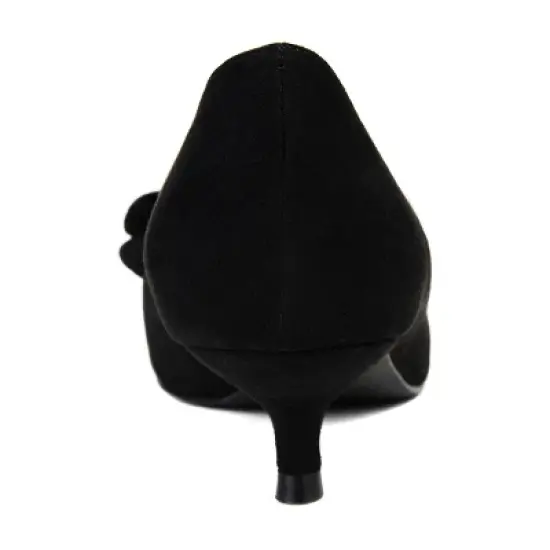 Journee Collection Womens Orana Pointed Toe Kitten Heel Pumps image {2}