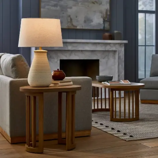 Ceramic Speckled Table Lamp - Threshold&trade; designed with Studio McGee image {2}