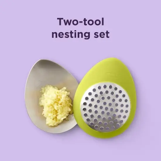 Chef'n Peel 'n Grate Ginger Peeler and Grater Green image {2}