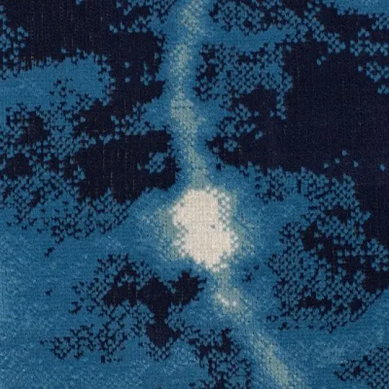 Shibori Waves Outdoor Rug Navy - Threshold&trade; image {3}
