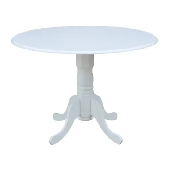 42" Mason Round Dual Drop Leaf Dining Table - International Concepts image {16}