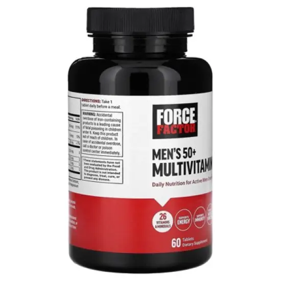 Force Factor Men's 50+ Multivitamin, 60 Tablets image {3}