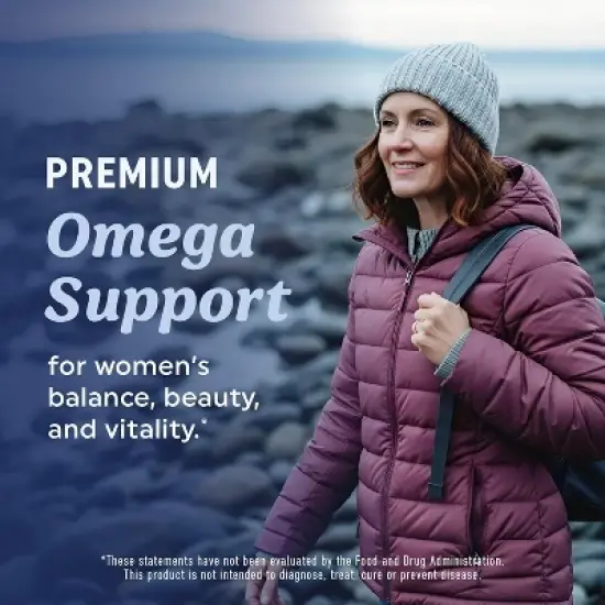 Omega 3 with Evening Primrose Oil Softgel for Women, Hormone Balance, Skin & Overall Wellness Support, Lemon Flavor, MAV Nutrition, 120ct image {8}