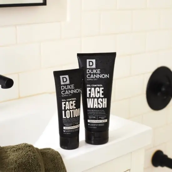 Duke Cannon Oil Control Face Lotion - Shine-Reducing Moisturizer for Men - 3 fl. oz image {8}