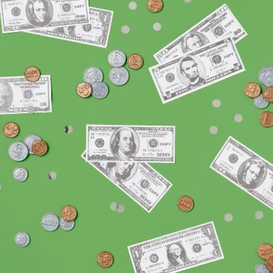 Play Money Party Favor - Spritz&trade;: Realistic Fake Money for Kids, Multicolor, 192 Pieces, Ages 4+ image {1}