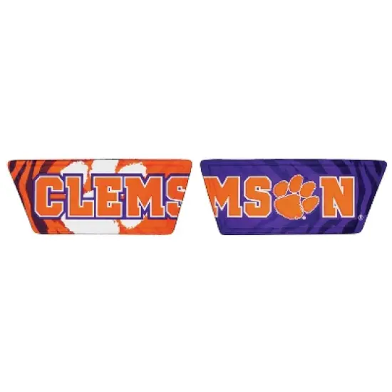 NCAA Clemson Tigers Slydr Pro White Sandals - Purple M7/W9 image {4}
