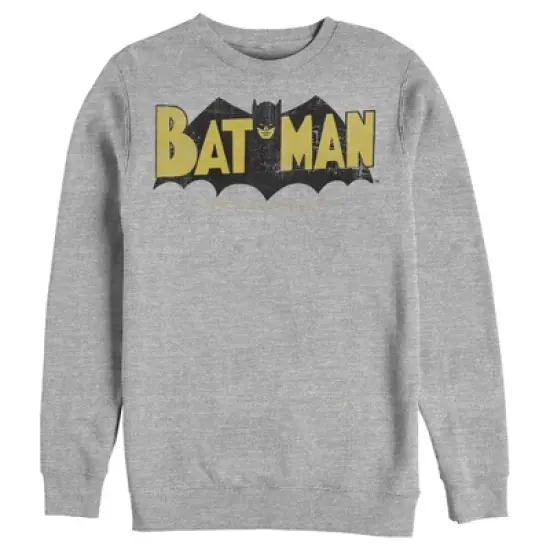 Men's Batman Logo Vintage Sweatshirt image {3}