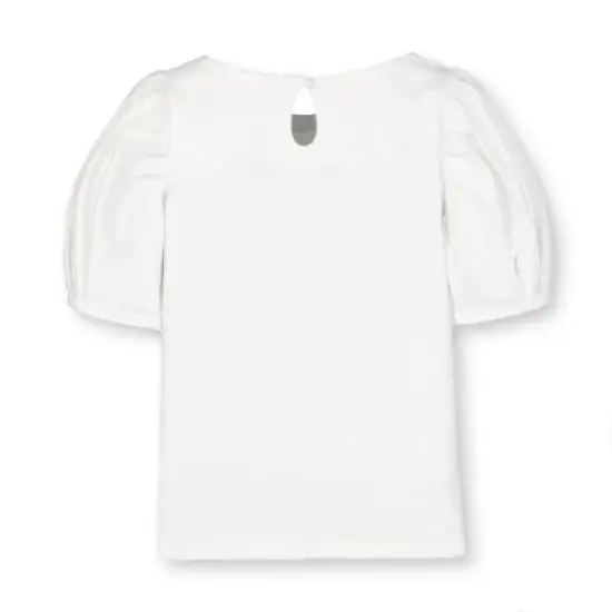 Hope & Henry Girls' Organic Cotton Bubble Sleeve Knit Top, Infant image {1}