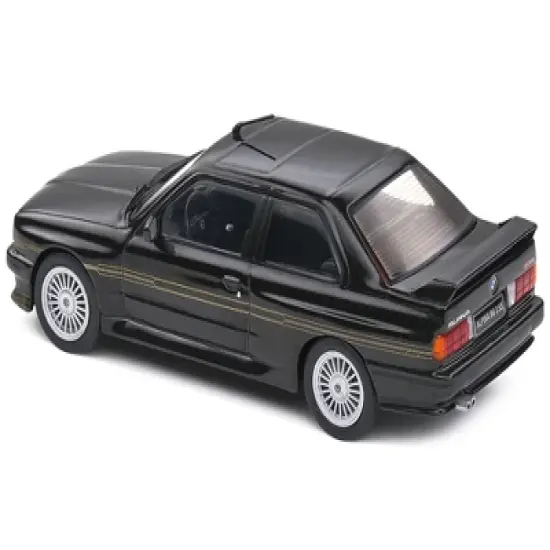 1989 BMW E30 M3 Alpina B6 3.5S Diamond Black Metallic 1/43 Diecast Model Car by Solido image {4}