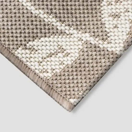 5' x 7' Vintage Floral Outdoor Rug Neutral - Threshold&trade; image {1}