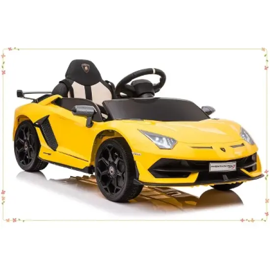 12V Kids Electric Car with Remote Control, LED Lights & Sound System image {11}